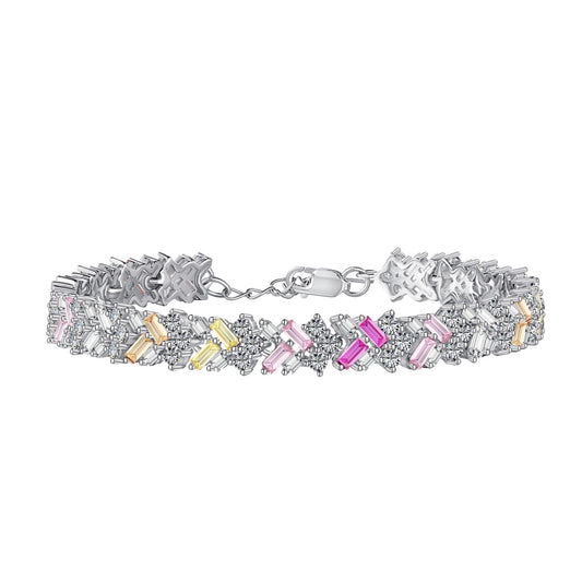 [Clara Jewels]Dazzling Unique Multi Shape Daily Bracelet