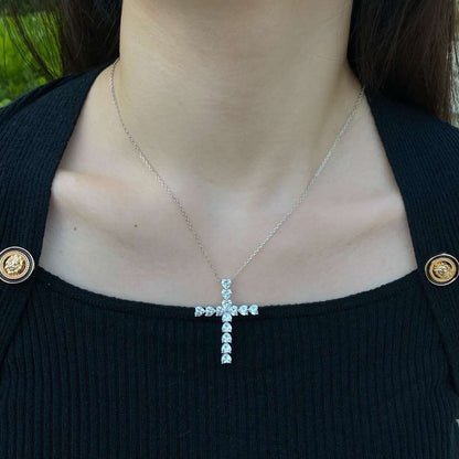 [Clara Jewels]Radiant Cross Shape Necklace