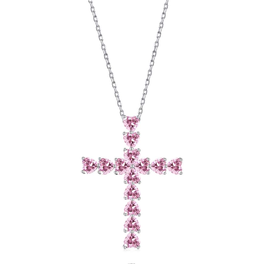 [Clara Jewels]Radiant Cross Shape Necklace