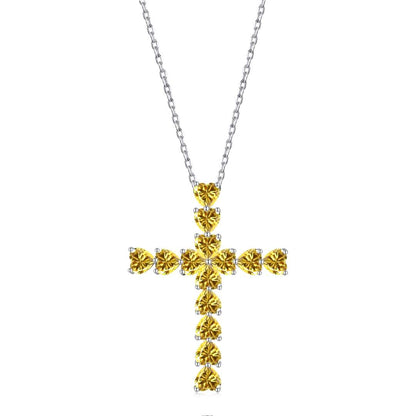 [Clara Jewels]Radiant Cross Shape Necklace