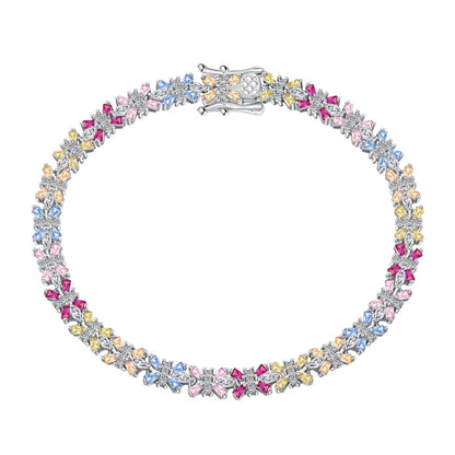 [Clara Jewels]Radiant Colorful Emerald Cut Party Bracelet