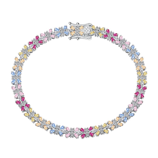 [Clara Jewels]Radiant Colorful Emerald Cut Party Bracelet