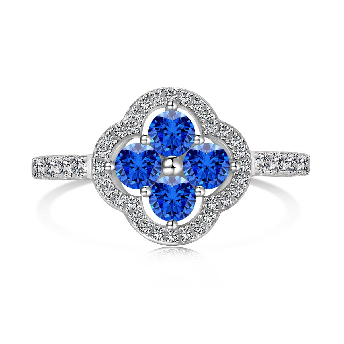 [Clara Jewels]Four Leaf Clover Flower Design Ring