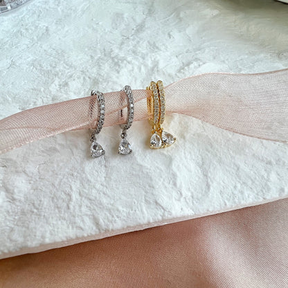 [Clara Jewels]Luxurious Geometric Drop Earrings