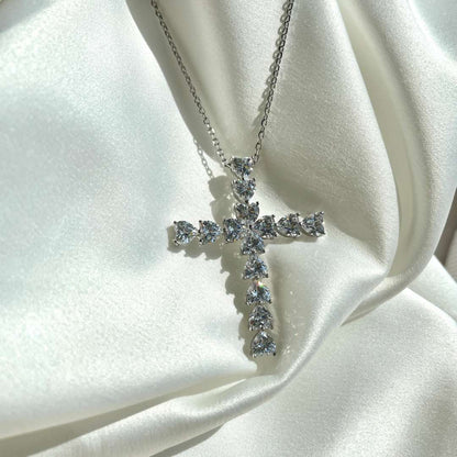 [Clara Jewels]Radiant Cross Shape Necklace