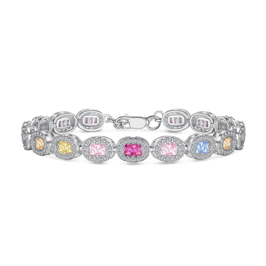 [Clara Jewels]Exquisite Ornate Emerald Cut Daily Bracelet
