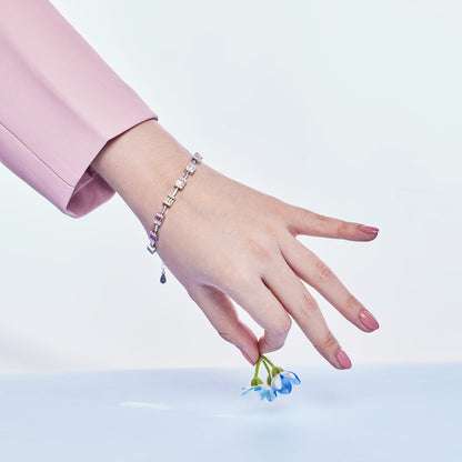 [Clara Jewels]Dainty Charming Emerald Cut Daily Bracelet