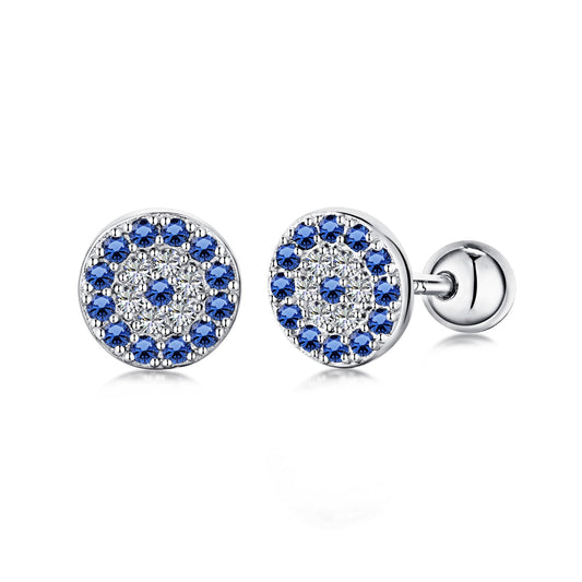 [Clara Jewels]Devil's Eye Ear Bone Nail Earrings