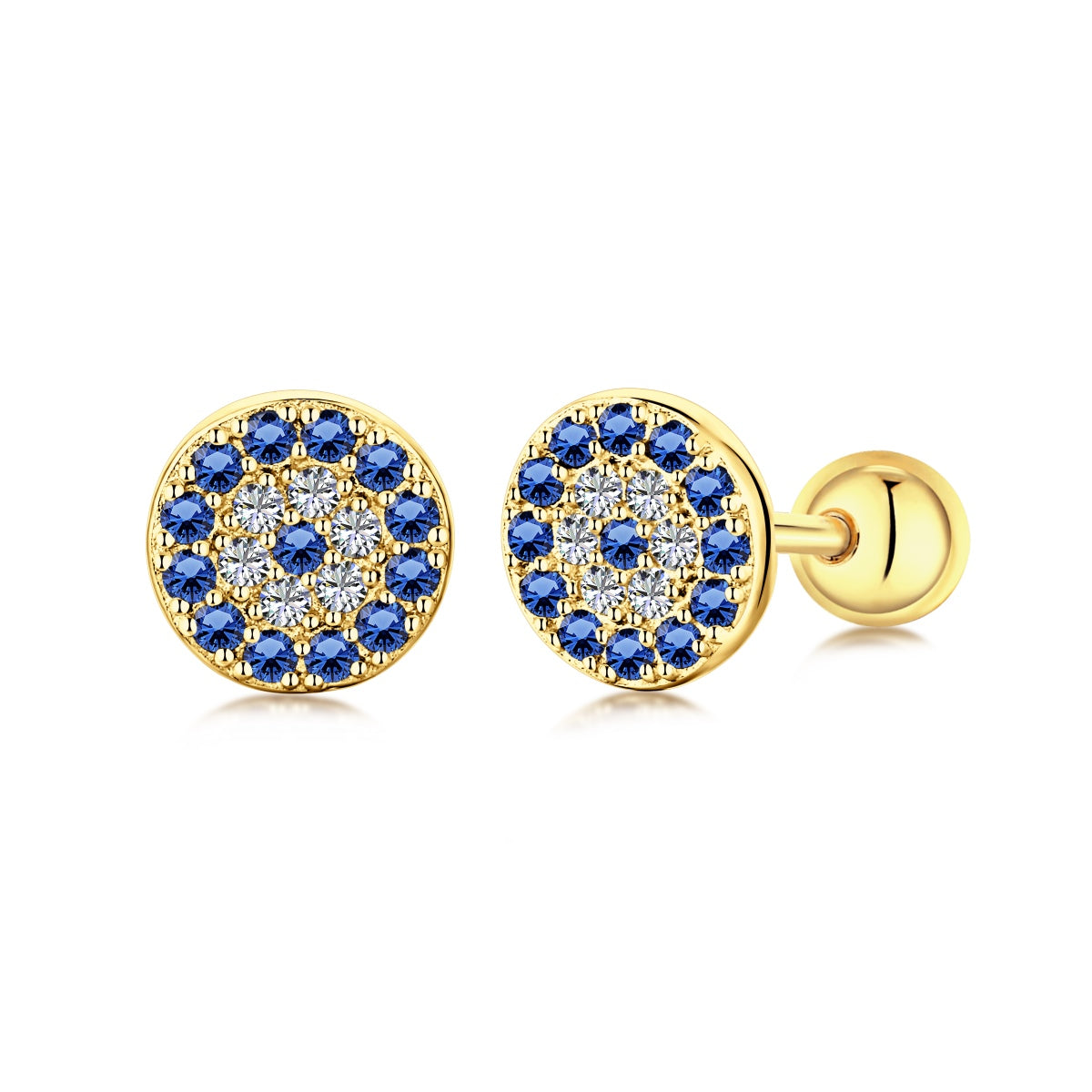 [Clara Jewels]Devil's Eye Ear Bone Nail Earrings