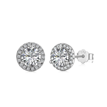 [Clara Jewels]Classic Princess Round Shape Earrings
