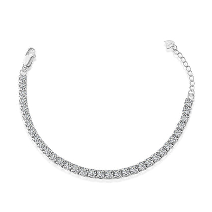 [Clara Jewels]Sparkling Radiant Princess Cut Tennis Bracelet