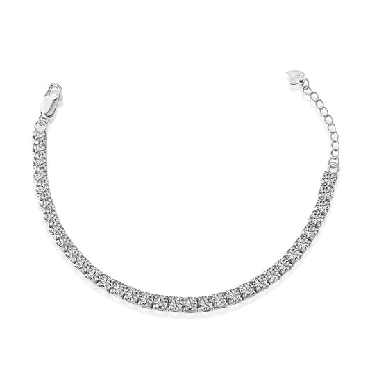 [Clara Jewels]Sparkling Radiant Princess Cut Tennis Bracelet