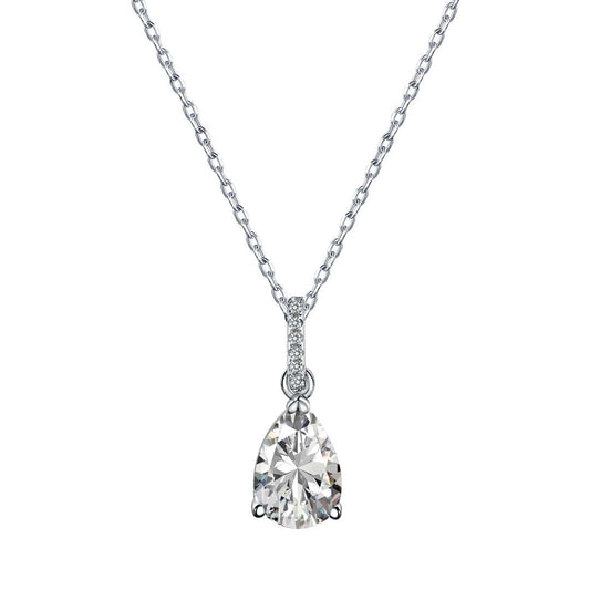 [Clara Jewels]Delicate Water Drop Shape Fashion Necklace
