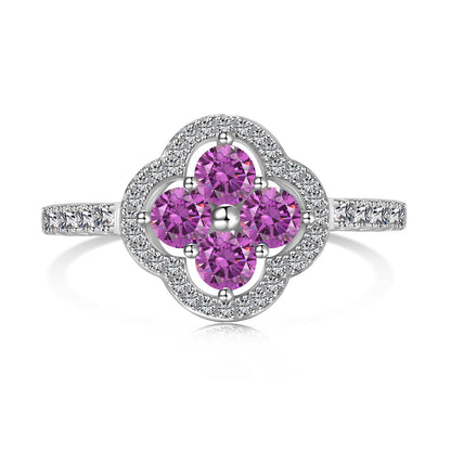[Clara Jewels]Four Leaf Clover Flower Design Ring