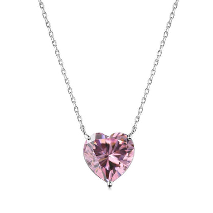 [Clara Jewels]6.0 carat Radiant Heart Shape Necklace