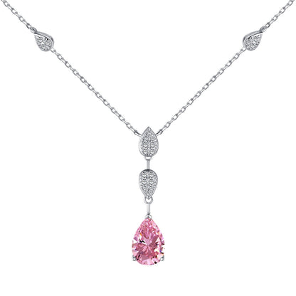 [Clara Jewels]Dazzling Pear Cut Necklace