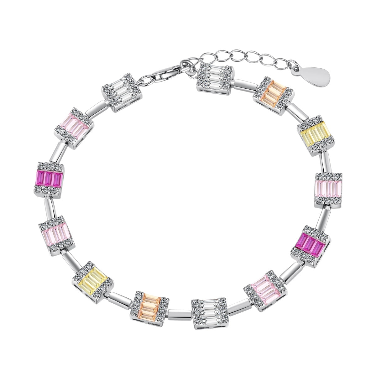 [Clara Jewels]Dainty Charming Emerald Cut Daily Bracelet