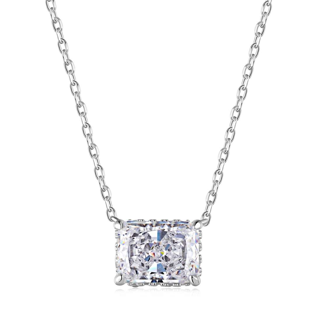[Clara Jewels]Luxurious Square Shape Colorful Necalack