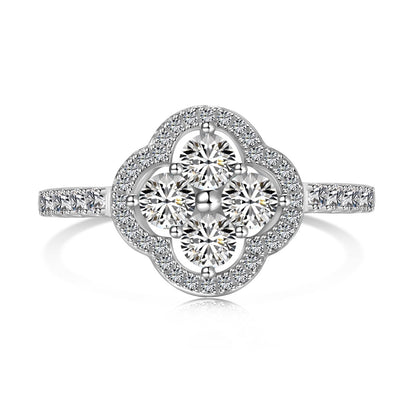 [Clara Jewels]Four Leaf Clover Flower Design Ring