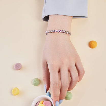 [Clara Jewels]Dazzling Unique Multi Shape Daily Bracelet