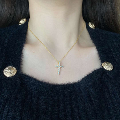 [Clara Jewels]Unique Cross Shape Necklace