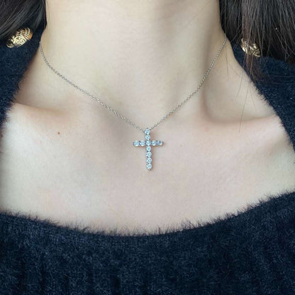 [Clara Jewels]Unique Cross Shape Necklace
