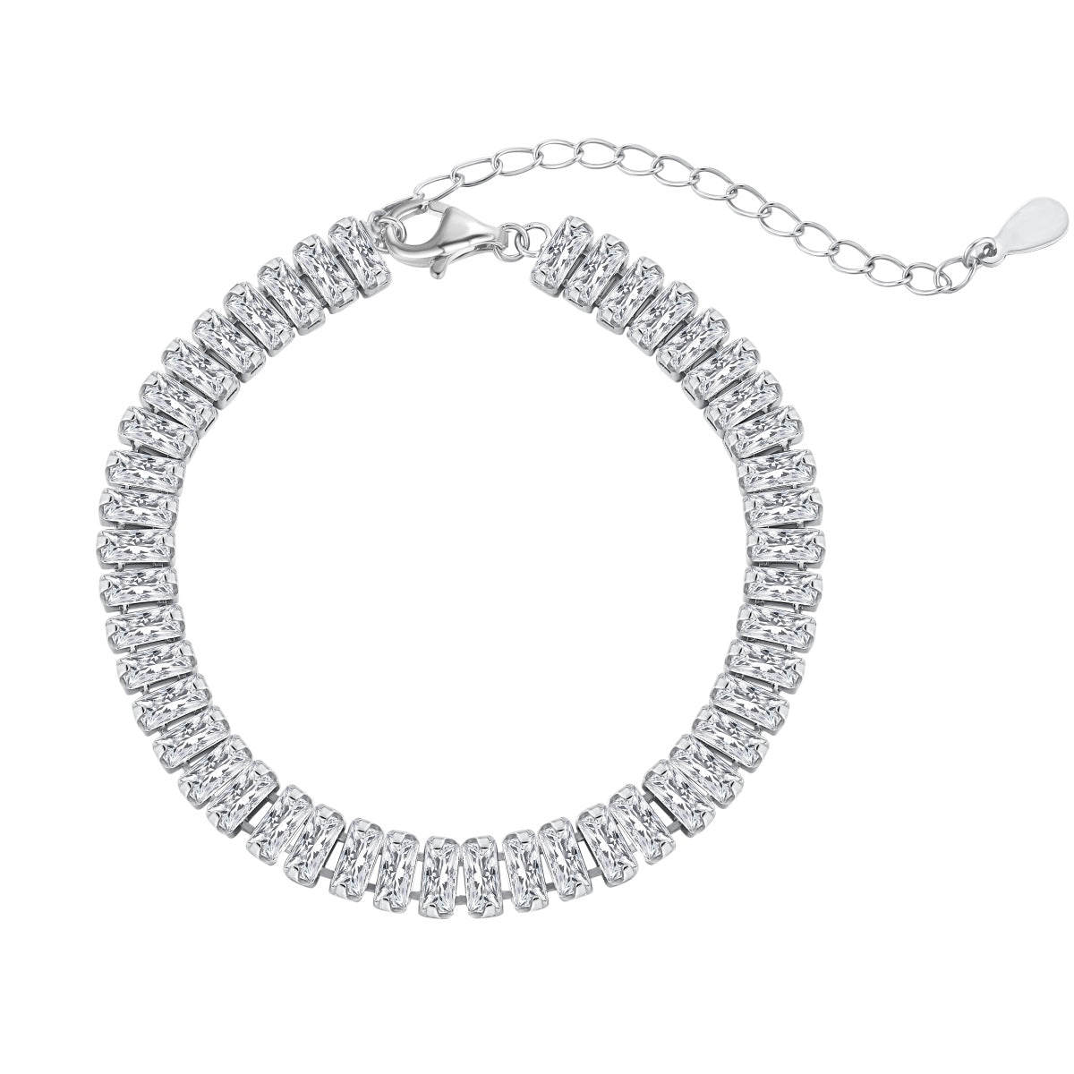 [Clara Jewels]Exquisite Emerald Cut Daily Bracelet