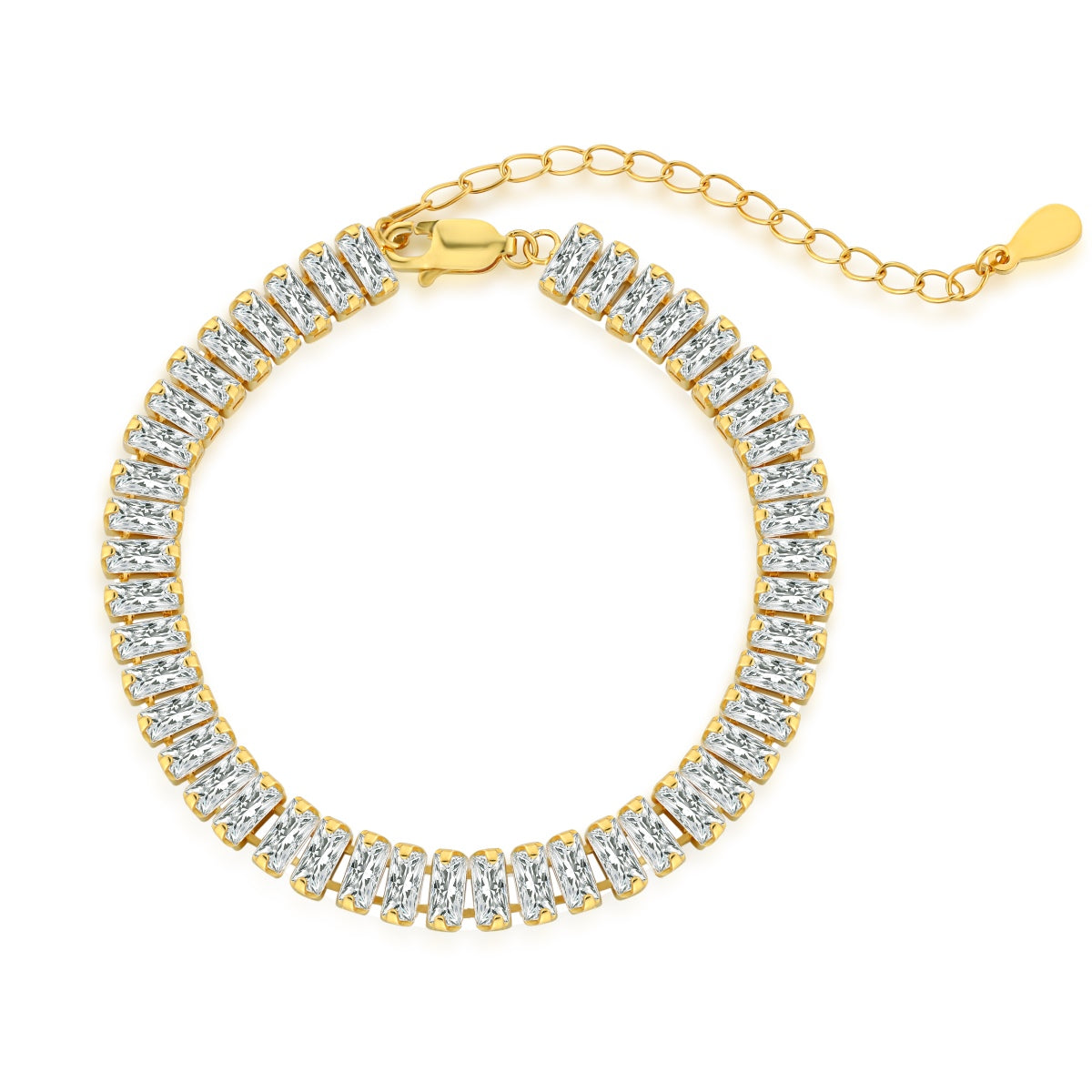 [Clara Jewels]Exquisite Emerald Cut Daily Bracelet