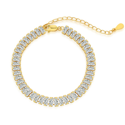 [Clara Jewels]Exquisite Emerald Cut Daily Bracelet