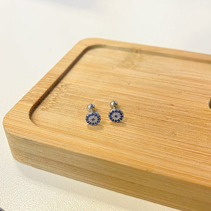[Clara Jewels]Devil's Eye Ear Bone Nail Earrings