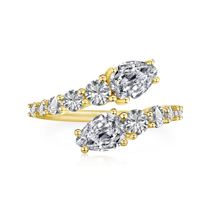 [Clara Jewels]Delicate Lively Snake Shape Daily Ring
