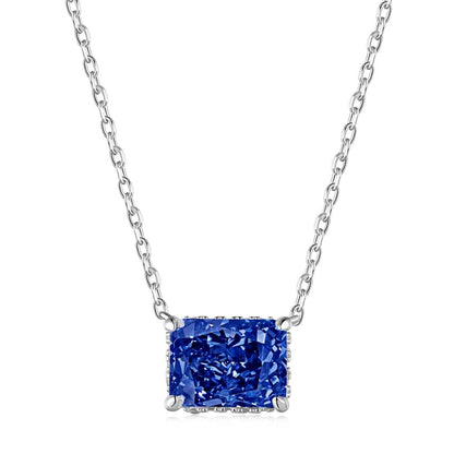 [Clara Jewels]Luxurious Square Shape Colorful Necalack