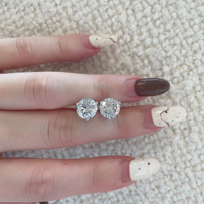 [Clara Jewels]Dainty Round Shape Earrings