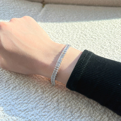 [Clara Jewels]Exquisite Emerald Cut Daily Bracelet