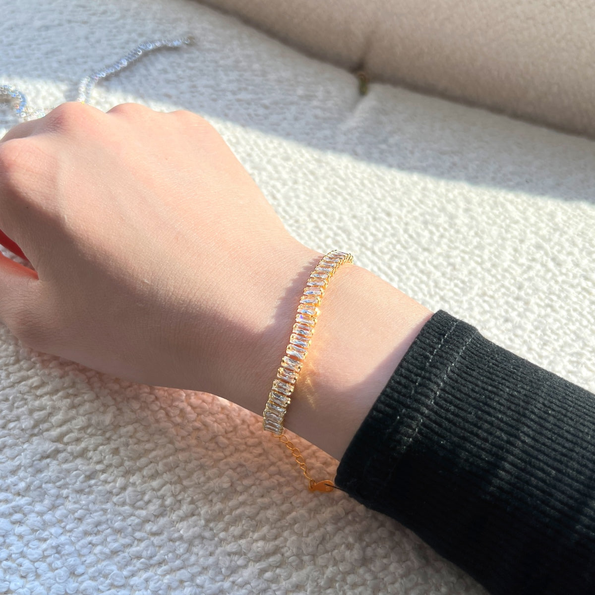 [Clara Jewels]Exquisite Emerald Cut Daily Bracelet