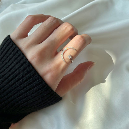 [Clara Jewels]Eternity Moon & Star Ring