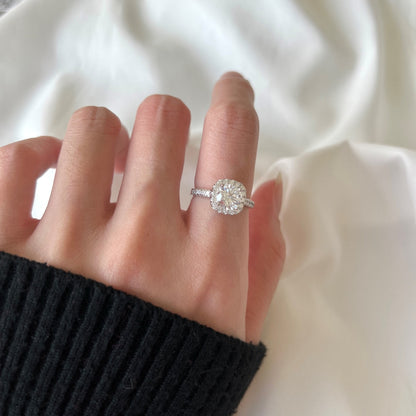 [Clara Jewels]Dazzling Resplendent Round Cut Wedding Ring