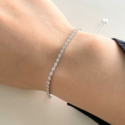 [Clara Jewels]Elegant Emerald Cut Daily Bracelet