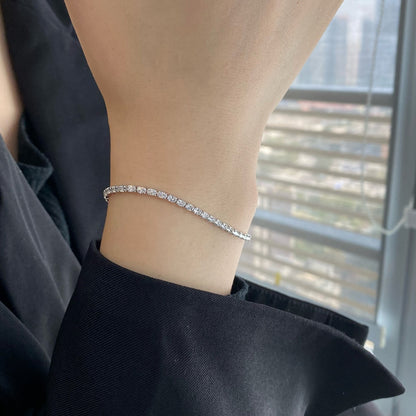 [Clara Jewels]Elegant Emerald Cut Daily Bracelet