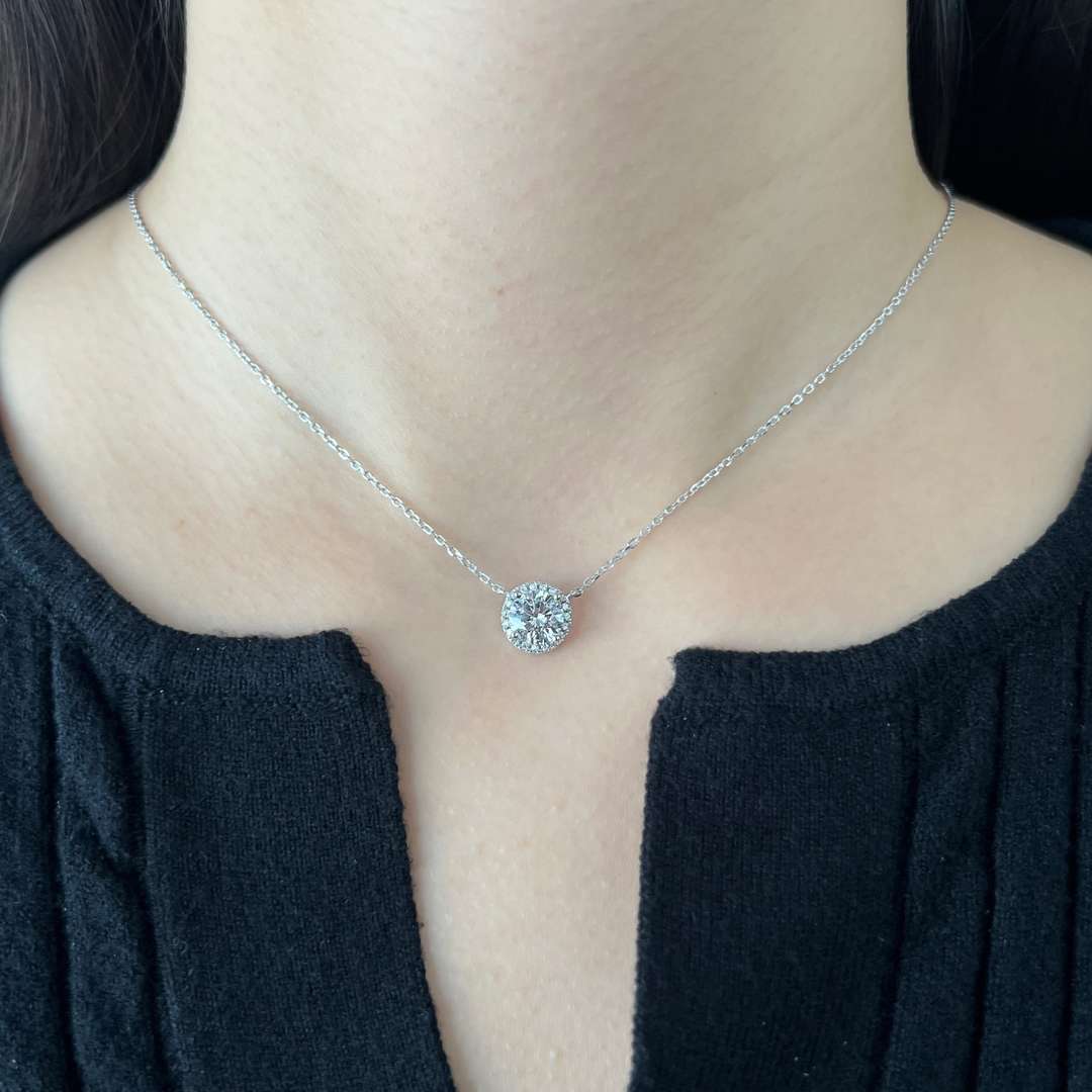 [Clara Jewels]Luxurious Round Cut Necklace