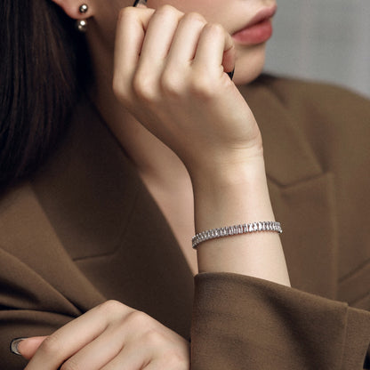 [Clara Jewels]Exquisite Emerald Cut Daily Bracelet