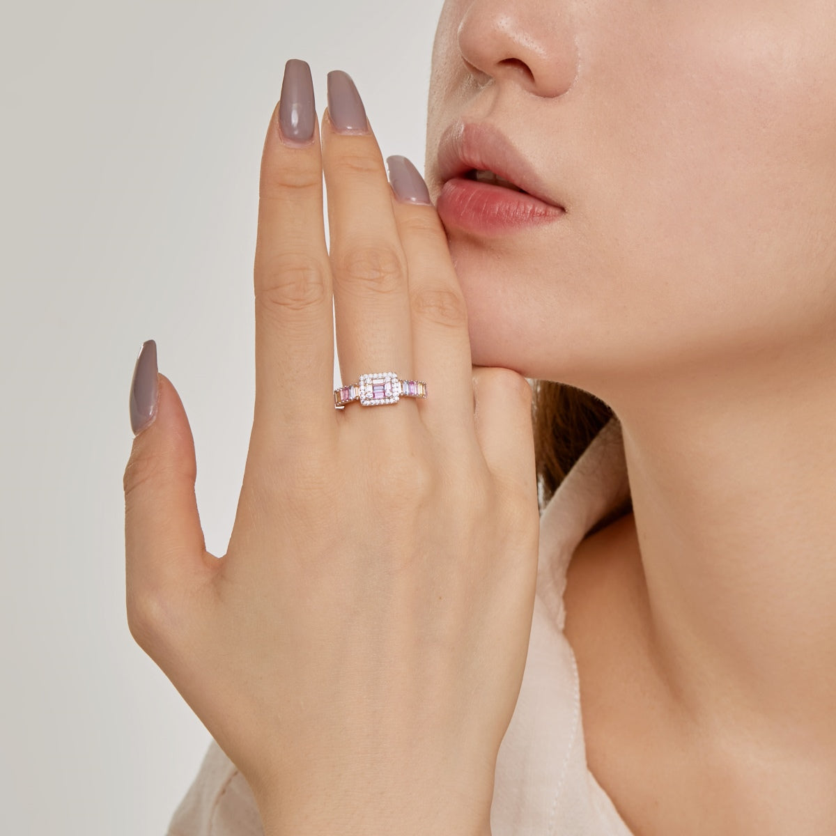 [Clara Jewels]Exquisite Colorful Radiant Cut Party Ring
