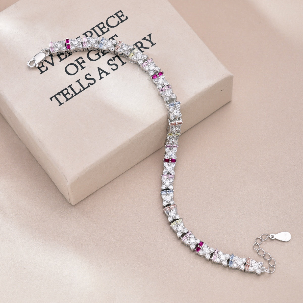 [Clara Jewels]Unique Colorful Flower Shape Daily Bracelet