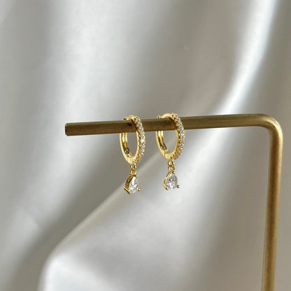 [Clara Jewels]Luxurious Geometric Drop Earrings