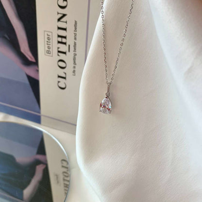 [Clara Jewels]Delicate Water Drop Shape Fashion Necklace