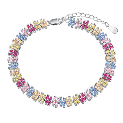 [Clara Jewels]Sparkling Exquisite Multi Cut Party Bracelet