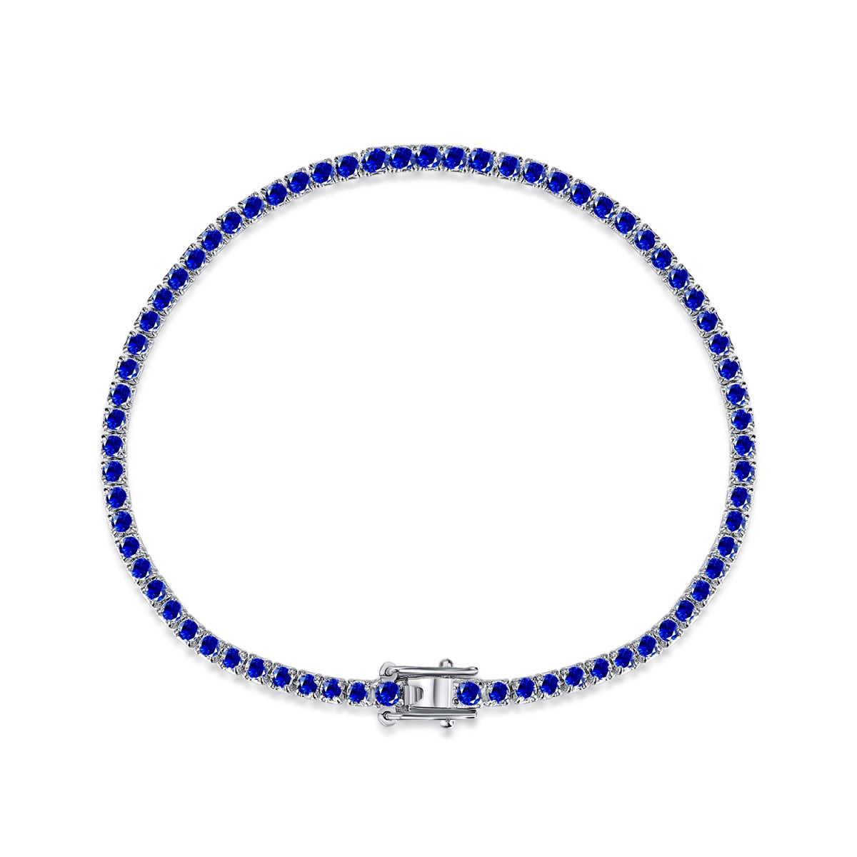 [Clara Jewels]Dazzling Colorful Round Cut Daily Bracelet