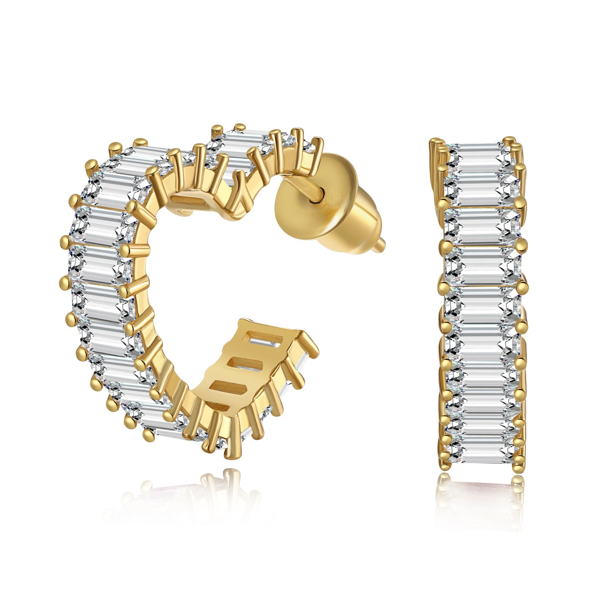 [Clara Jewels]Radiant Heart Cutout Earrings