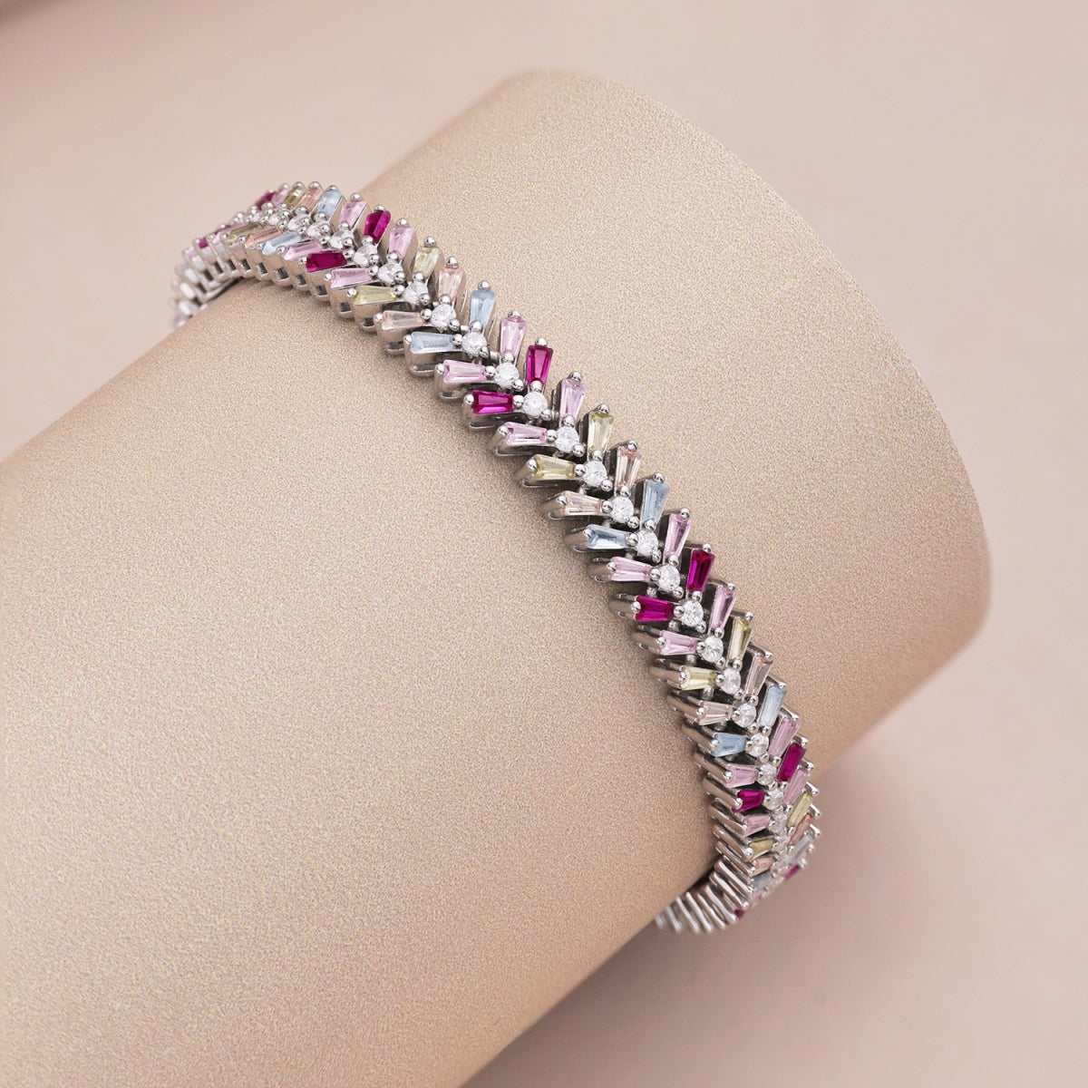 [Clara Jewels]Dainty Radiant Emerald Cut Daily Bracelet