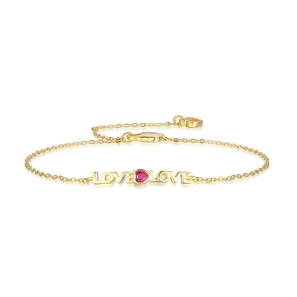 [Clara Jewels]Romantic Heart Shape Lover Bracelet